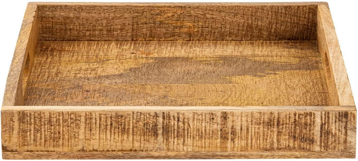 casamia Tablett Serviertablett Dekotablett Holztablett Holz Deko Tablett Mangoholz massiv Farbe Tabl