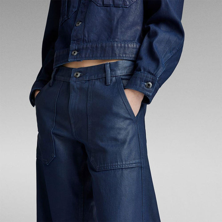 G-STAR RAW Damen Judee Carpenter Loose Jeans 26W / 30L Blau (Luna Blue Cobler D23590-d436-g275), 26W