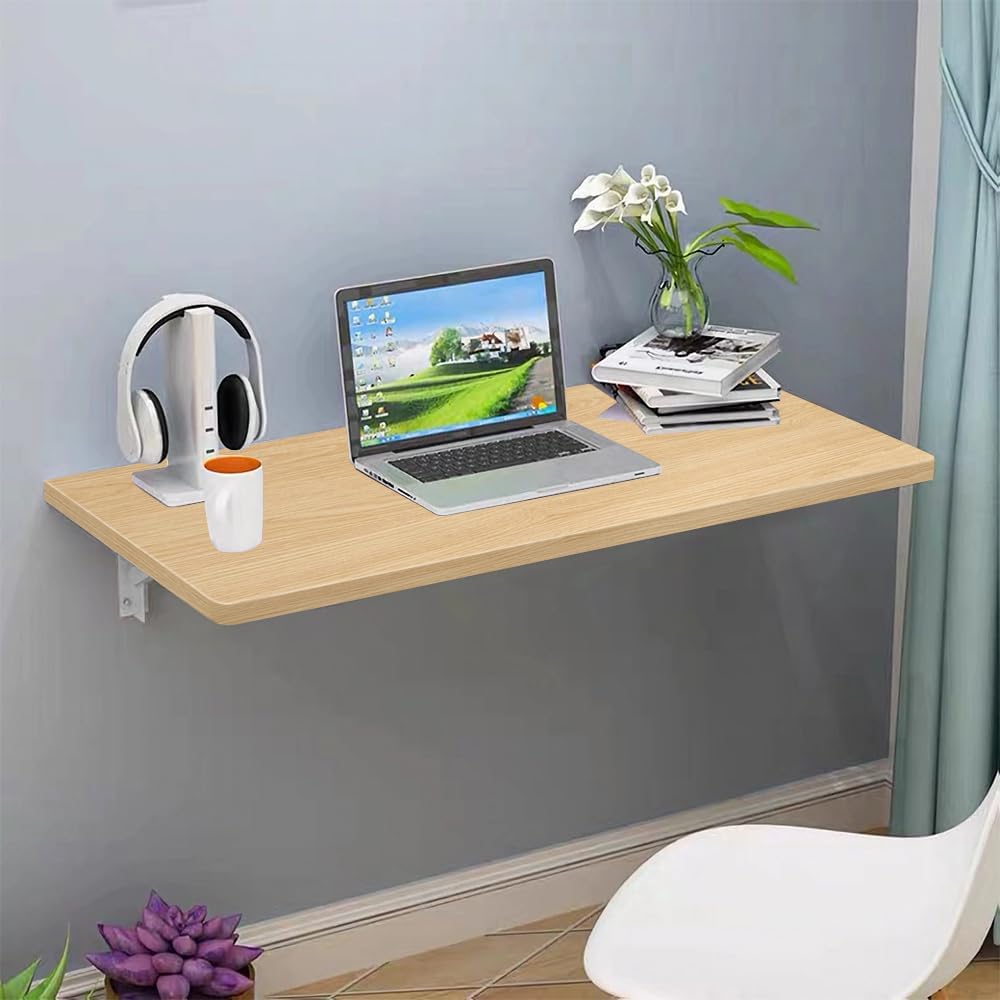 LANTUS Computertisch, Wandklapptisch Schreibtisch Plateau, Esstisch Küchentisch für die Wand Klappti