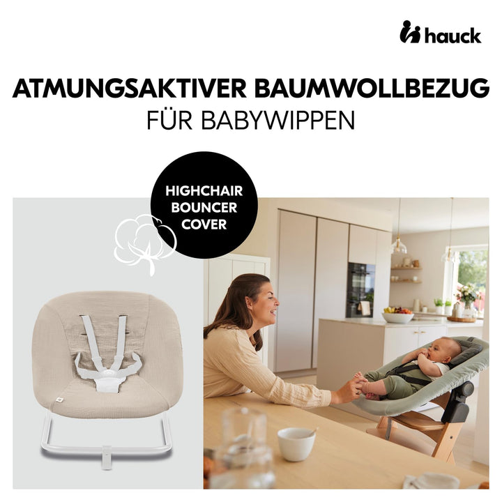 hauck Schonbezug für Babywippe Highchair Bouncer (Eco) (nicht mit anderen Modellen kompatibel), Baum