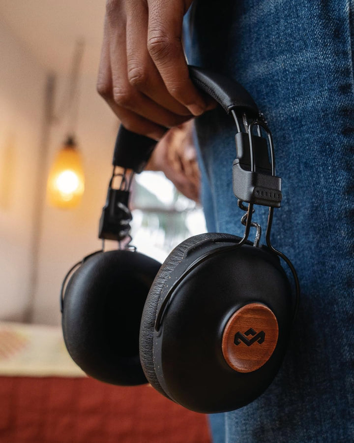 House of Marley Positive Vibration Frequency Over-Ear-Wireless-Kopfhörer - Bluetooth-Kopfhörer, 34 h