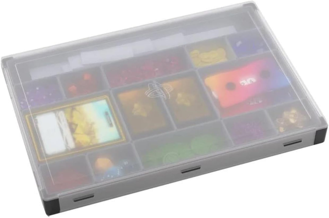 Token Silo XL Convertible (Black) - Stackable Token Box - 15 Removable Trays in 5 Different Sizes -