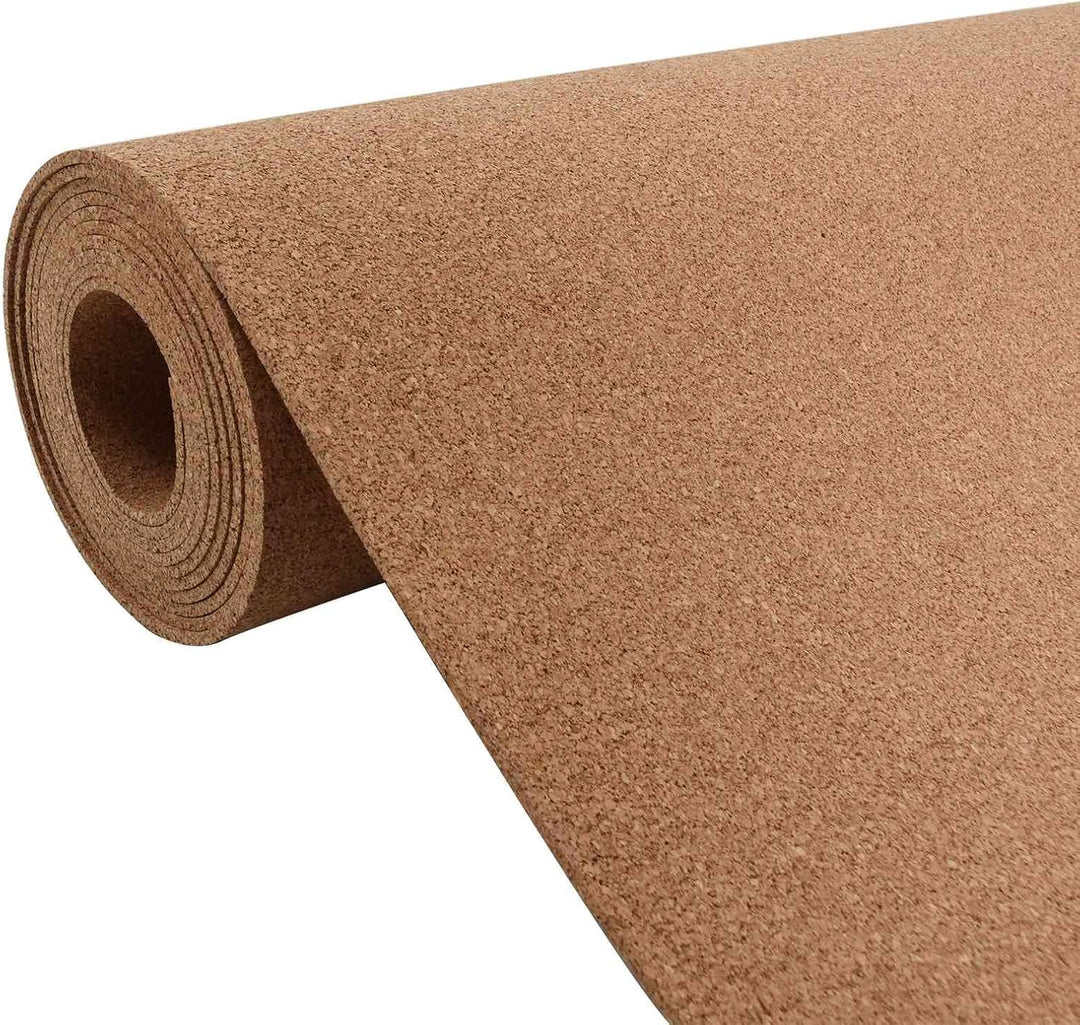 Korkrolle 500 x 50 x 0,5 cm, Korkunterlage zur Schalldämmung und Pinnwandgestaltung, Wandbelag für W
