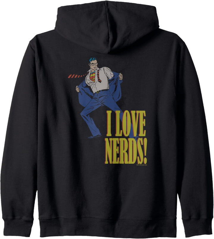 Superman I Love Nerds Kapuzenjacke