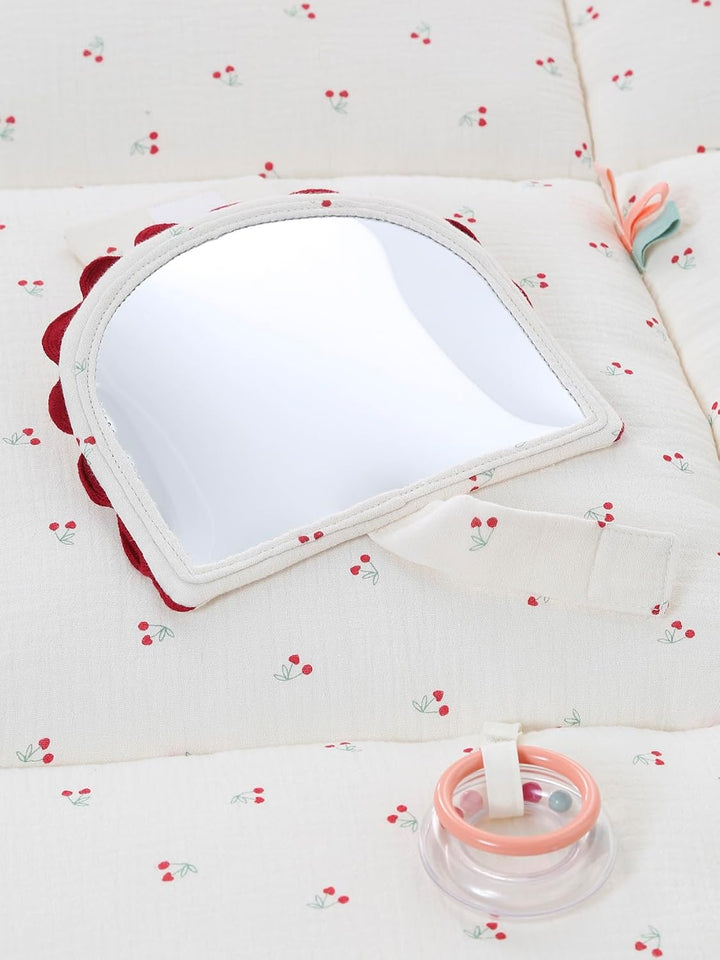 VERTBAUDET Baby Activity-Decke wollweiss Cherry, wollweiss Cherry
