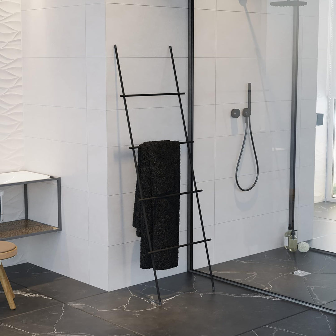 HOLZBRINK Handtuchhalter Kleiderständer Handtuchleiter Vintage, Monolith 170x40 cm (HxB), Weiss, HLS