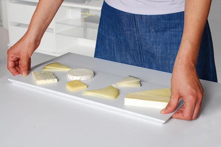 METALTEX - Professionelles Küchenbrett CUT&SERVER 40 x 40 x 1,5 cm, Weiss