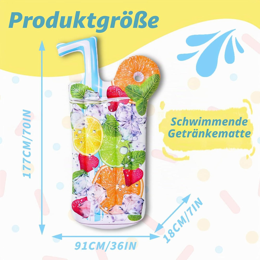 ACTOYS Luftmatratze Pool, Luftmatratze Wasser, XXL, Wassermatratze, Schwimmmatratze, Schwimmmatte, P