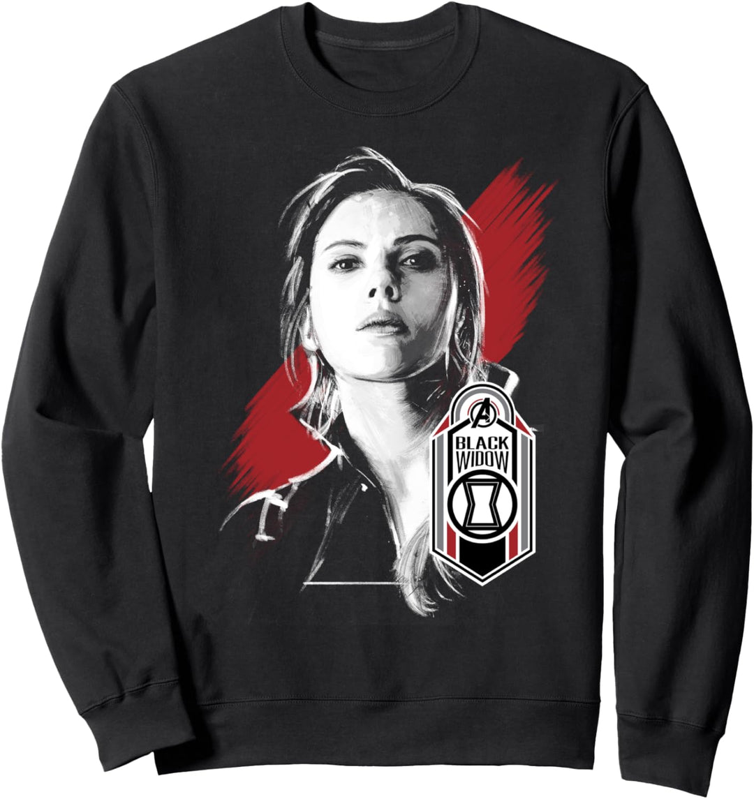 Marvel Avengers: Endgame Black Widow Badge Portrait Sweatshirt