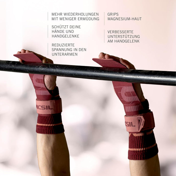 PICSIL Condor Hand Grips – Profi‑Griffpolster aus Kunstleder, Chalk‑kompatibel, Handschutz für Calis