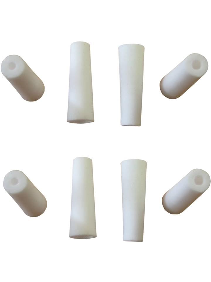 2 Sets mit 4 Keramikdüsen, weiss, für Düsenhalter, Sandstrahler, 3 mm