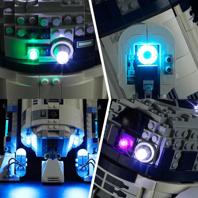 BRIKSMAX Led Licht für Lego R2-D2 75379 - Compatible with Lego Star Wars Bausteinen Modell - Ohne Le