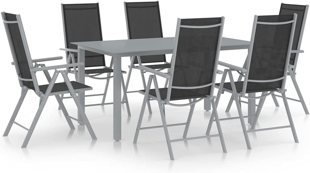 Susany 7-TLG. Aluminium Sitzgruppe Garten-Essgruppe Gartenset Essgruppe Gartengarnitur Sitzgarnitur