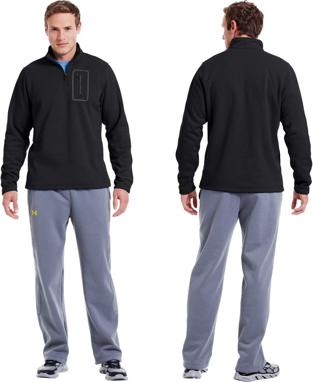 Under Armour UA1239468S-M Extreme Lite Fleece 1/4 Zip Pullover ColdGear, Schwarz, M M Schwarz, M Sch