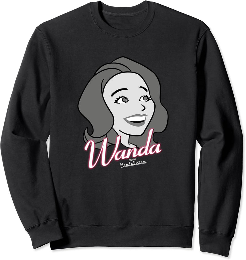 Marvel WandaVision Wanda Retro Big Face Sweatshirt