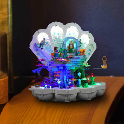 Led Licht Set für Lego 43225 Disney Princess Arielles königliche Muschel Set (Kein Lego), Dekoration