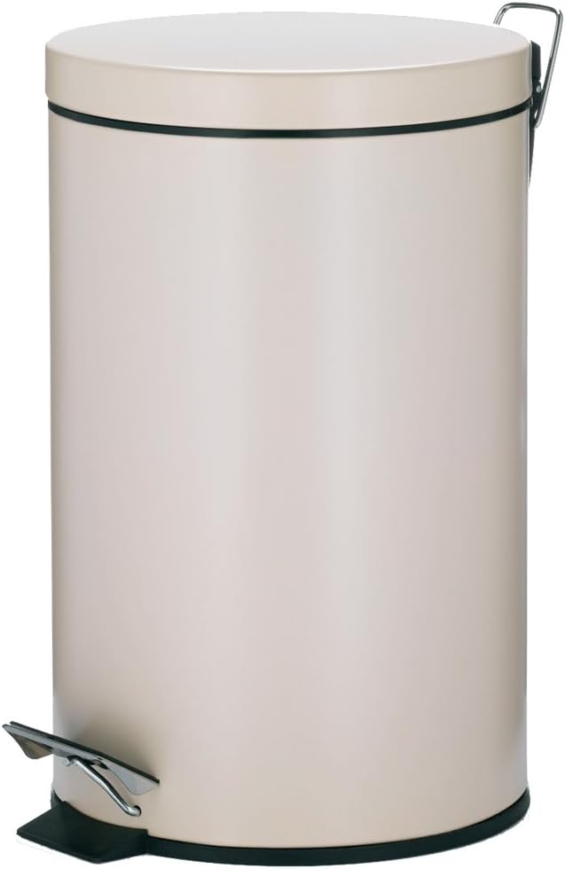 Kela 10932 Treteimer mit Verschlussdämpfung, Pedalbedienung, 12 l, 39 cm Höhe, Metall, Silent Close