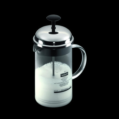 Bodum 1966-16 Milchschäumer CHAMBORD gross Shiny 8 oz, Shiny 8 oz