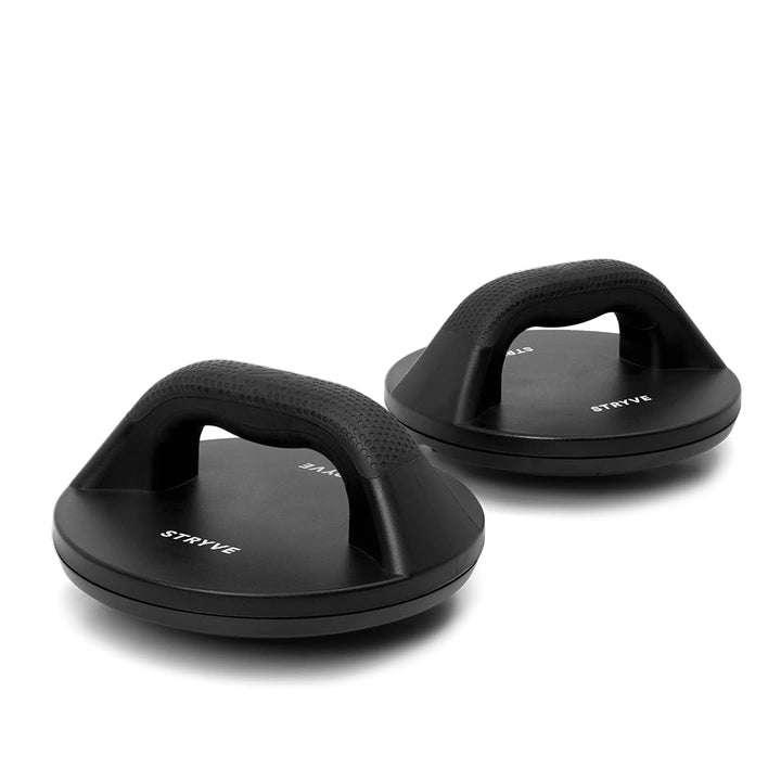 STRYVE Liegestützgriffe rotierend - 2er Set Push up Bars - 2 Aufsätze mit Schwierigkeitsgrad 1, 2 -
