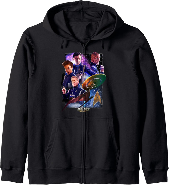 Star Trek Discovery Group Shot Galaxy Poster Kapuzenjacke