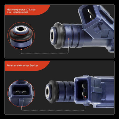 Frankberg 6x Einspritzventil Injektors Kompatibel mit Astra F T92 Omega B V94 Vectra B J96 9-5 YS3E