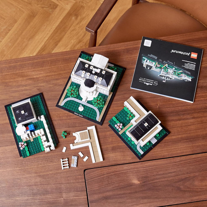 LEGO 21054 Architecture Das Weisse Haus, Modellbaussatz für Erwachsene, Set zum Stressabbau und eine
