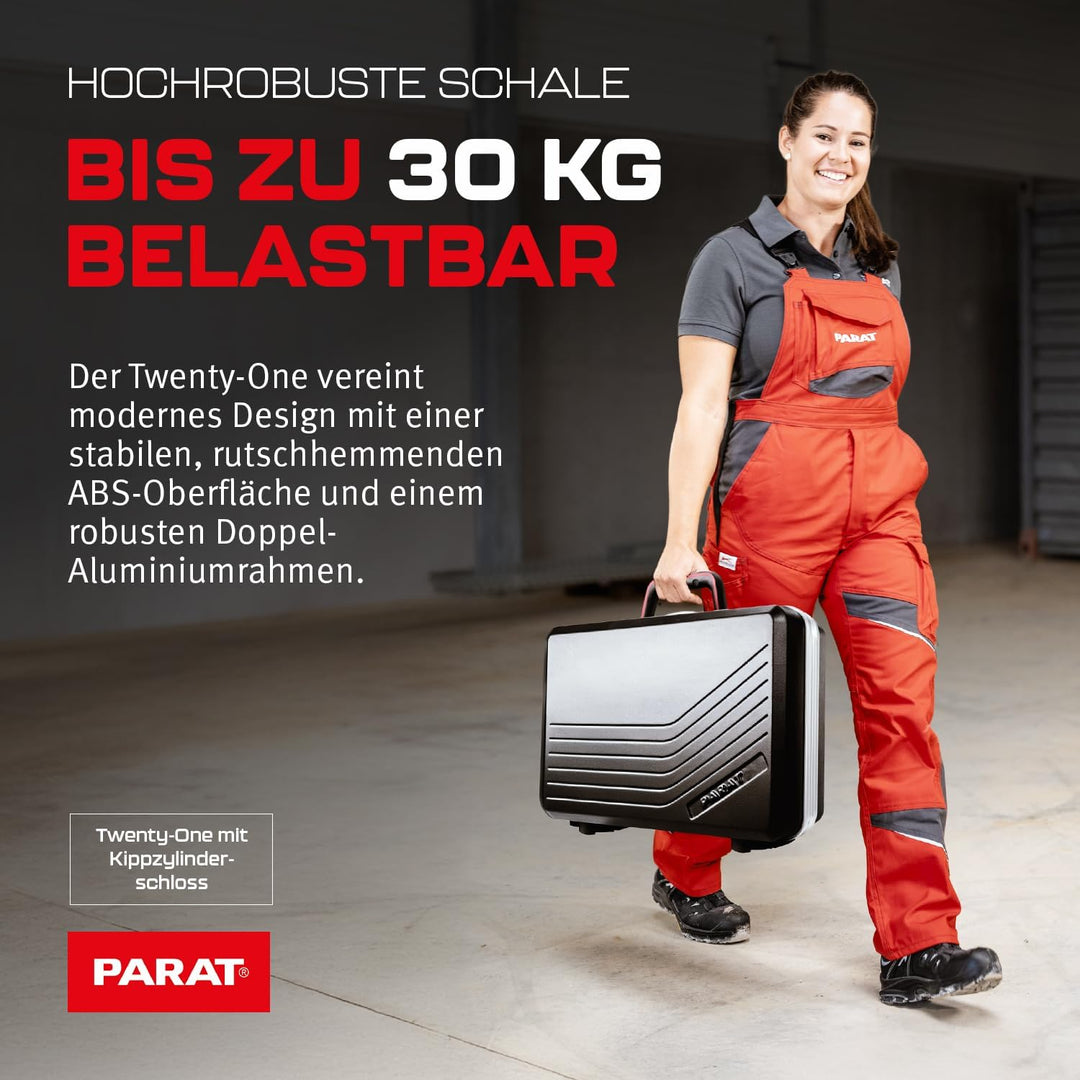 PARAT Twenty-One Werkzeugkoffer | Werkzeugkoffer leer | Robuster Werkzeugkasten & Toolbox aus ABS |