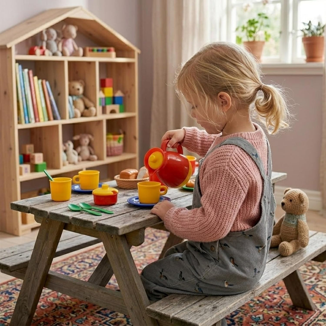 Dantoy - Coffee Set for 4 - Pretend Play for Children 2+ years old - 17 Pieces- Toys for Kids – Mult