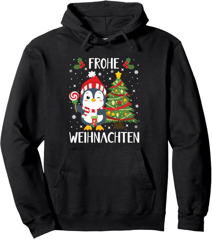 Weihnachtsoutfit Junge Mädchen Geschenke Lustiger Pinguin Pullover Hoodie