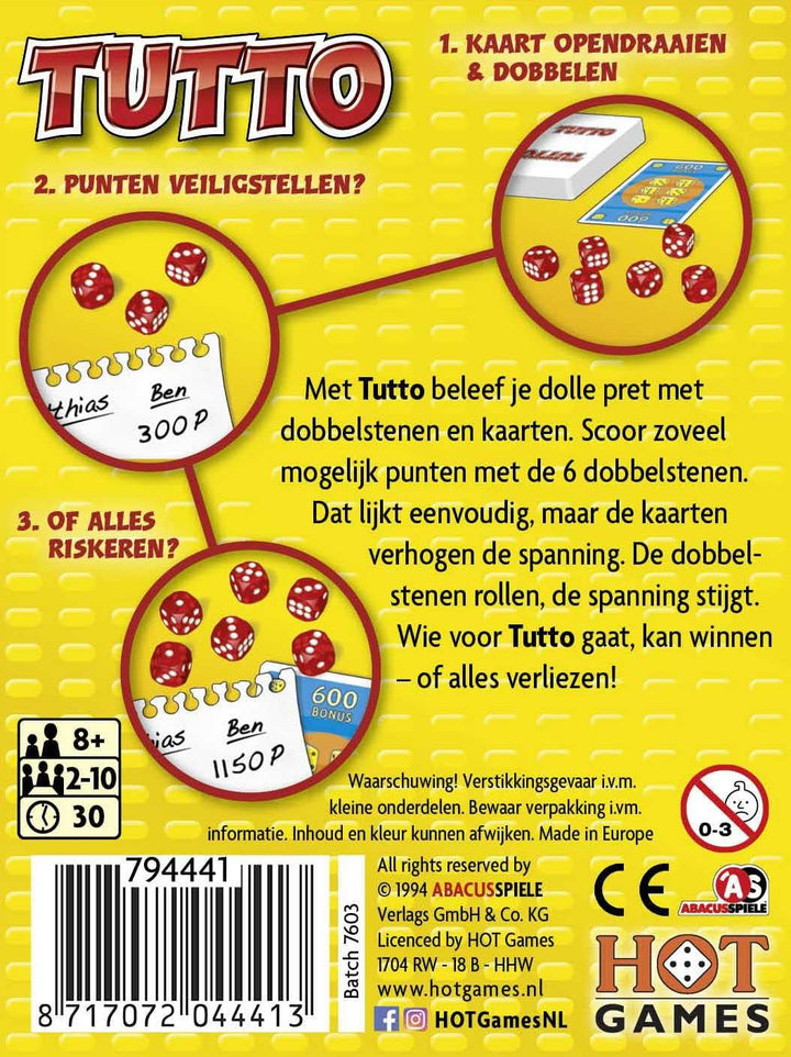 Tutto Würfelspiel - HOT Games