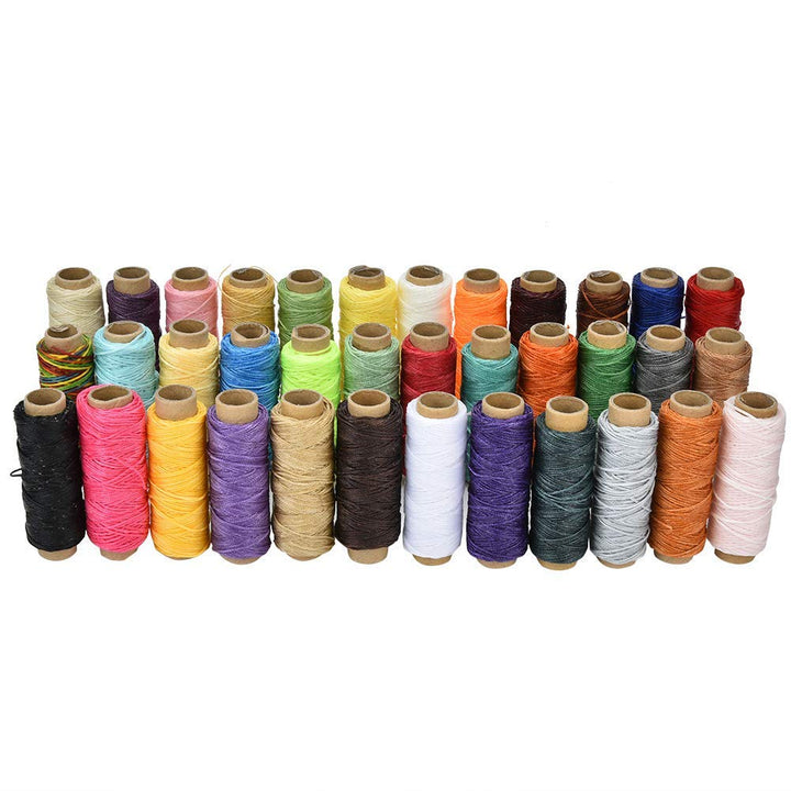 Leder Wachsfaden 36 Farben 50 Meter/Rolle 150D Leder Handwerk DIY Tools Kit für Hand und Maschine Nä