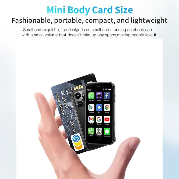 CatCalls Mini Smartphone Entsperrt 4G Handy, 3.0 Zoll, 32GB Erweiterbar bis zu 128GB, Dual SIM Dual