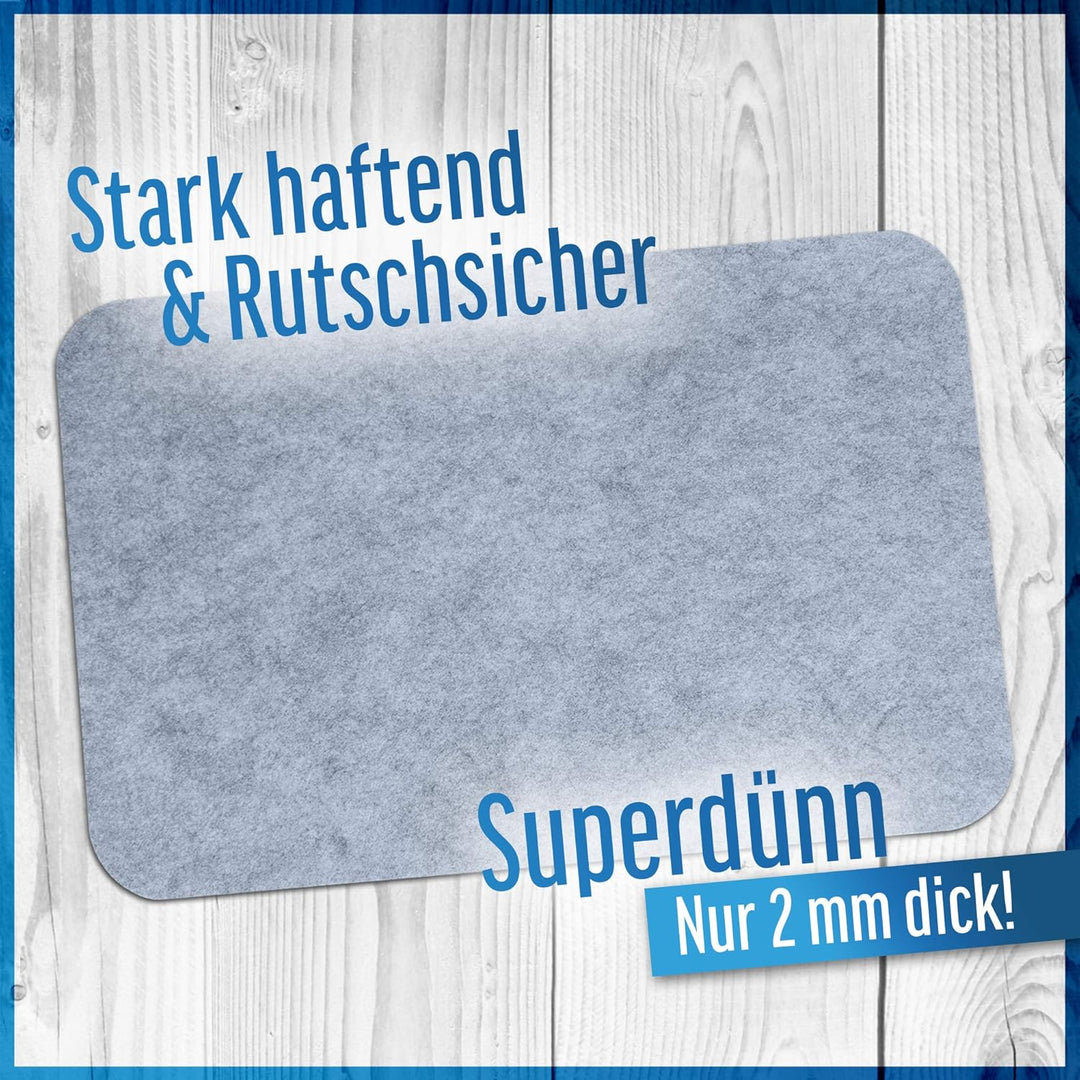 HomeProtect® | Schmutzfangmatte - SUPERDÜNN 2 mm, Selbstklebende Fussmatte, Schuhmatte, Fussabstreif