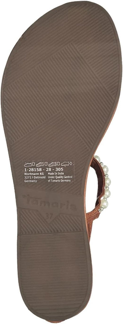 Tamaris Damen Sandale 1-1-28168-20 40 EU Cognac, 40 EU Cognac