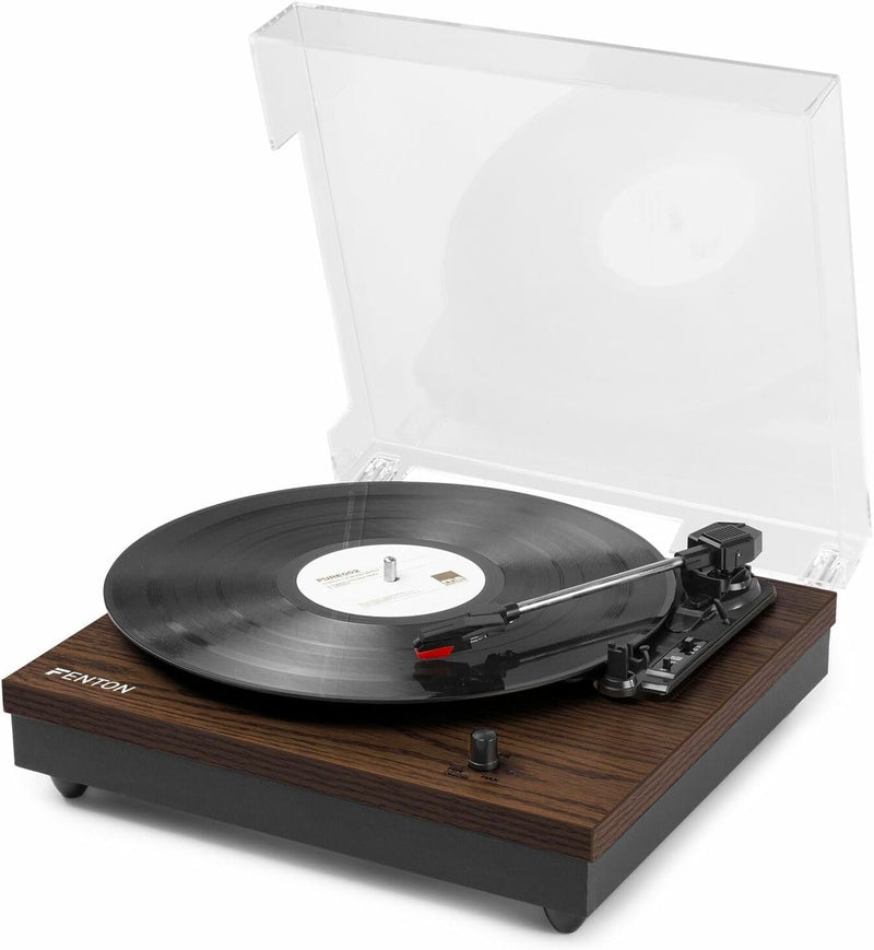 Fenton RP112D Plattenspieler Bluetooth, integrierten Lautsprechern, RCA, Vinyl Plattenspieler, Vinyl