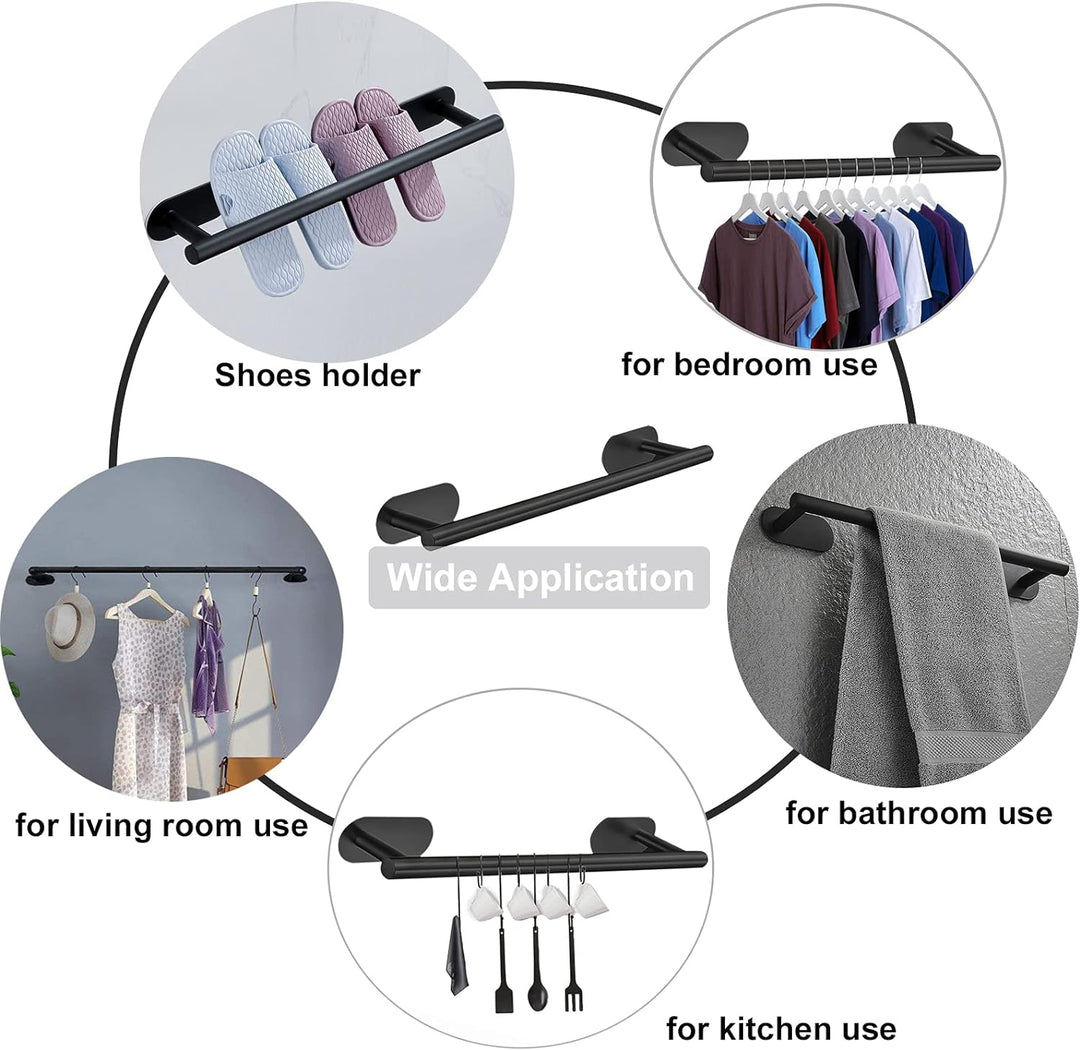 laimew 7 pcs Black Bathroom Accessory Set