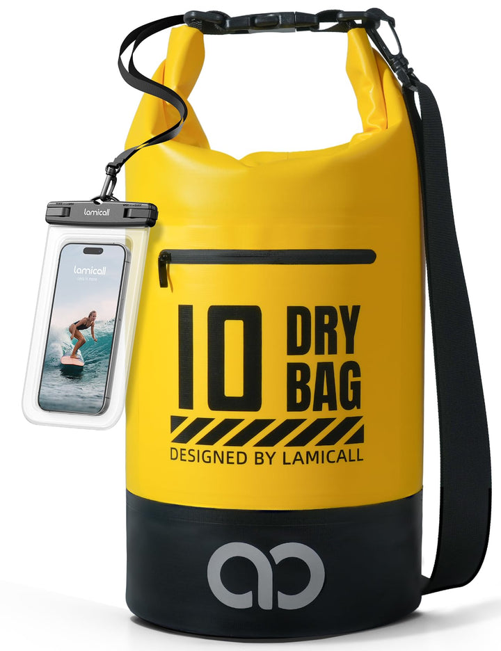 Lamicall Dry Bag, wasserdichte Tasche Beutel, Wasserfester Rucksack Drybag | [Robust &amp; Kratzfest] 5L