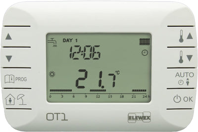 VEMER VE794100 OT1 - Digitaler Raumthermostat mit OpenTherm Protokoll, Programmierbarer Uhren-Thermo