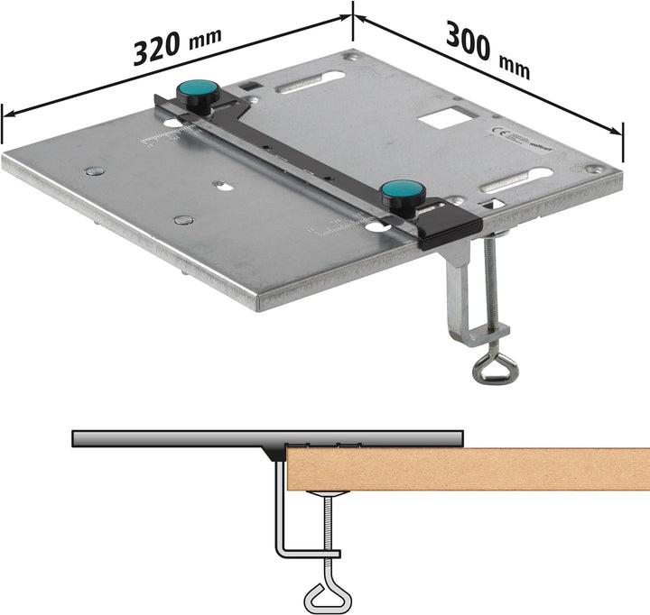 wolfcraft Stichsägetisch I 6197000 I Für genaues, stationäres Arbeiten mit der Stichsäge Basic, Basi