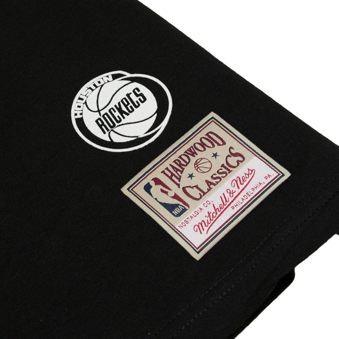Mitchell & Ness White Logo T-Shirt - NBA M Houston Rockets, Schwarz, M Houston Rockets, Schwarz