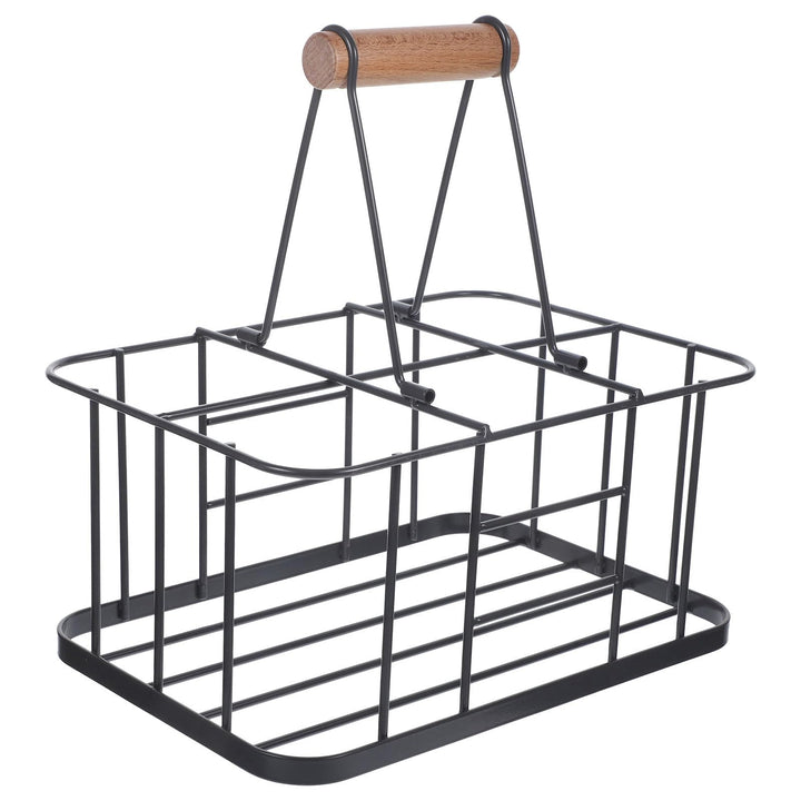 BESTonZON Metall Bierflaschenhalter Mit Griff Tragbarer Flaschenträger Für Zuhause Bar Restaurant Ro