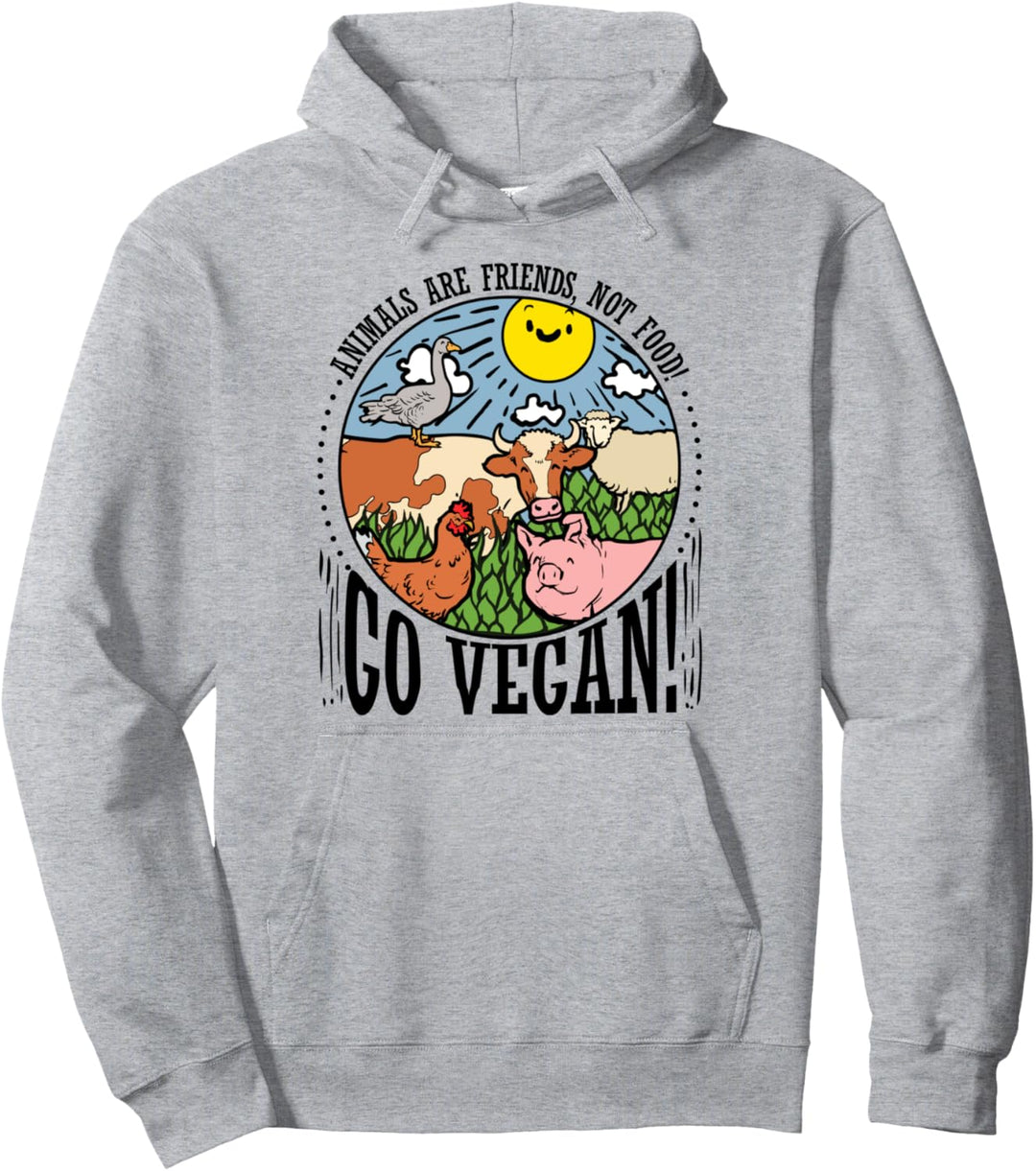 Go Vegan! - Tierschutz Geschenk für vegane Tierschützer Pullover Hoodie