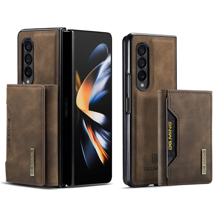 UDBKKDX 2 in 1 Handyhülle für Samsung Galaxy Z Fold 3, abnehmbare Brieftasche und magnetische Adsorp