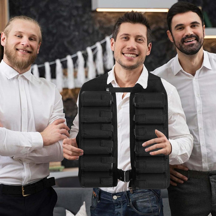 Biergürtel 12 Taschen,Bier Holster Weste,Biergürtel Bierhalter,Biergürtel Bierholster,biergürtel Wes