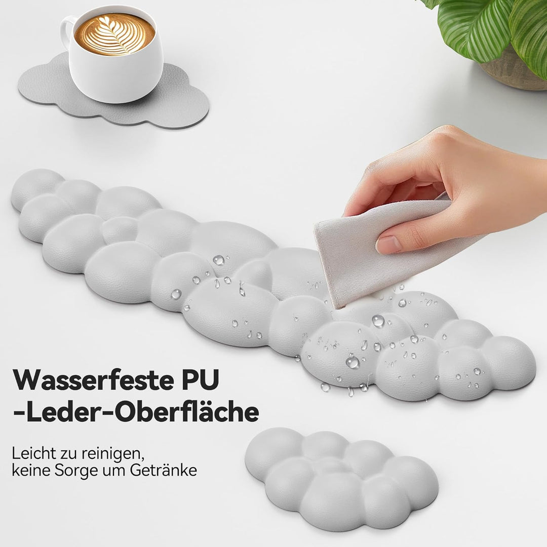 TECKNET Wolke Handballenauflage Tastatur, Ergonomisches & Entspannendes Handgelenk: Memory-Schaum mi