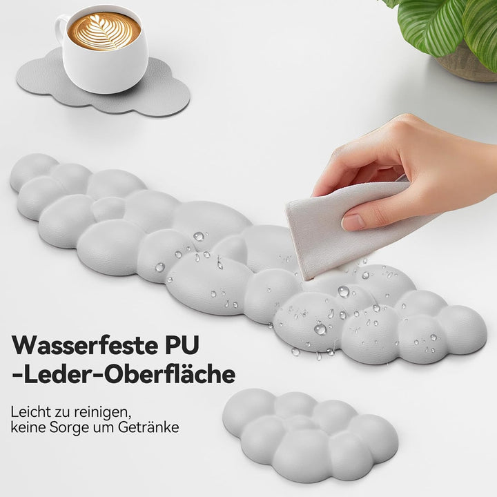 TECKNET Wolke Handballenauflage Tastatur, Ergonomisches & Entspannendes Handgelenk: Memory-Schaum mi
