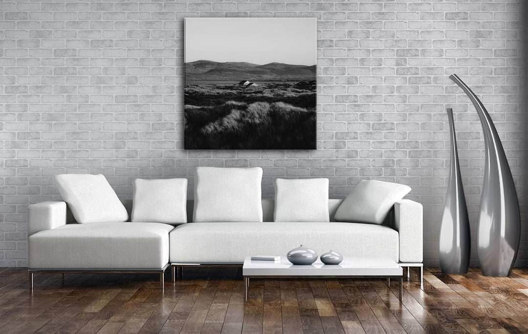 deyoli Landschaft in Wales, England Format: 70x70 Effekt: Schwarz&Weiss als Leinwandbild, Motiv fert