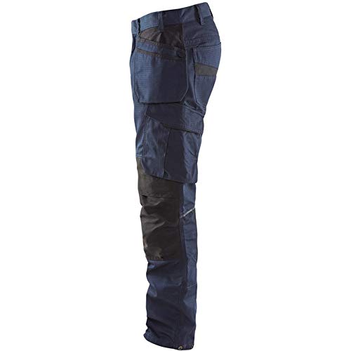 Blakläder 149613308699D100 Service Bundhose mit Nageltaschen Grösse in marineblau/Schwarz, D100 100D