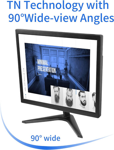 Thinlerain 17 Zoll PC Monitor 1280 x 1024 LED Screen 4:3 (60Hz, 5ms Response Time, Built-in Speaker)