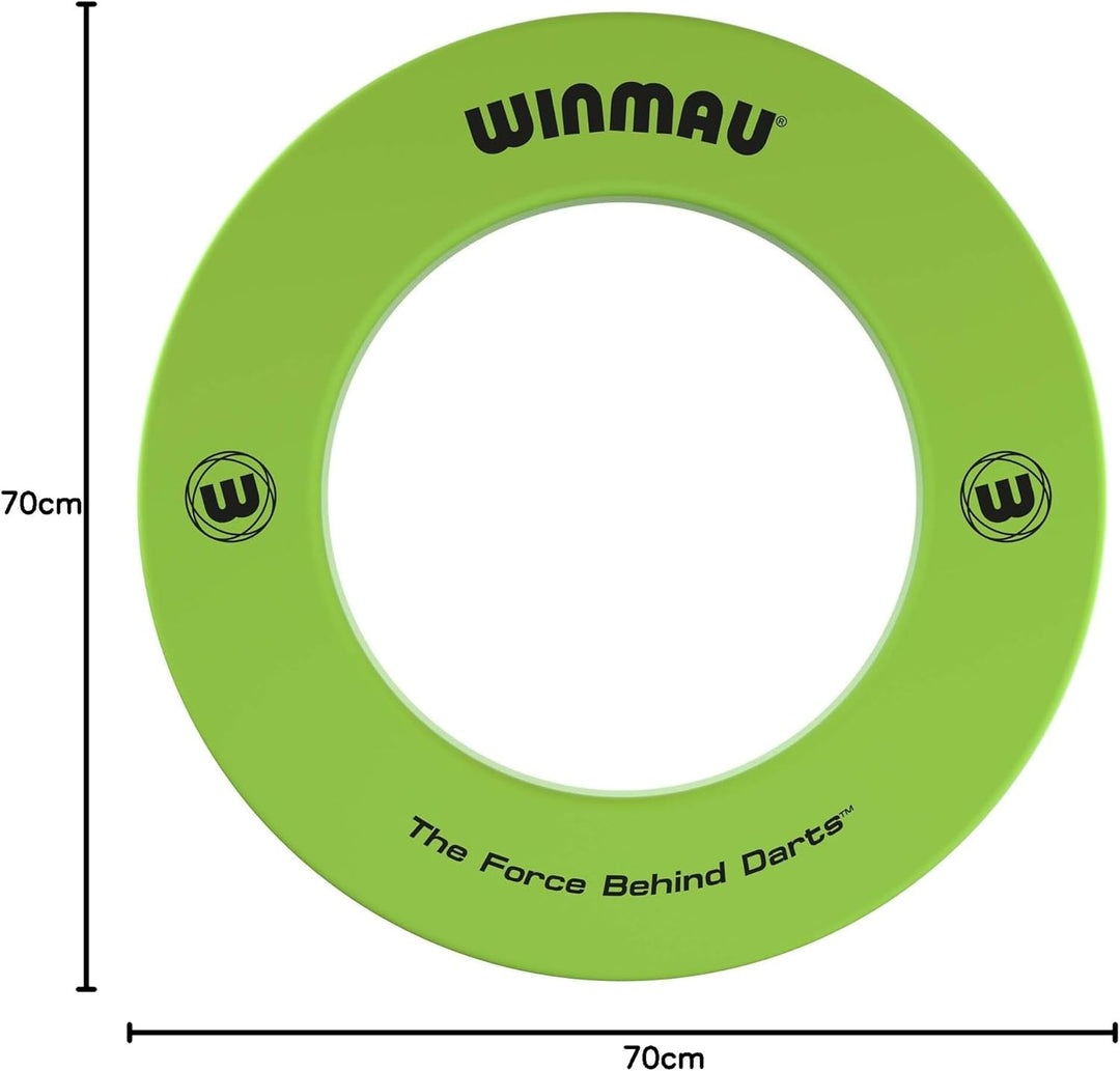 WINMAU Unisex – Erwachsene Printed Dartboard Surround Standard Green, Standard Green